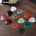 Wholesale China Made Natural Colored Gemstone Series Gift Guitar/Ukulele Picks