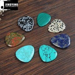 Wholesale China Made Natural Colored Gemstone Series Gift Guitar/Ukulele Picks