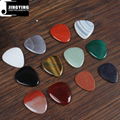 Wholesale China Made Natural Colored Gemstone Series Gift Guitar/Ukulele Picks
