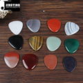 Wholesale China Made Natural Colored Gemstone Series Gift Guitar/Ukulele Picks