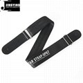 1.2mm Thick Polyester Safety Webbing Genuine Leather Head Guitar Straps