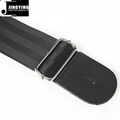 1.2mm Thick Polyester Safety Webbing Genuine Leather Head Guitar Straps