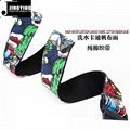 130CM Length Wash Water Cartoon Canvas Fabric PU Head Ukulele Straps