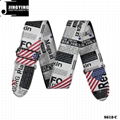 Wholesale China Made PU Material USA&UK Flag Poster Printing Folk Guitar Straps