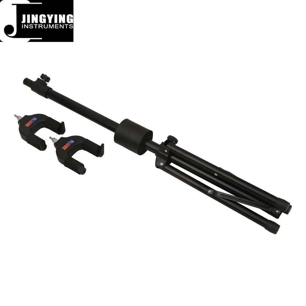 Wholesale Folding Vertical Two Heads Gravity Selflocking Guitar Stands