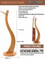 Wholesale Bamboo Material Hanging Guitar Stands