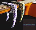 Wholesale High Grade Camouflage Color&Blue and White Porcelain Color Guitar Capo