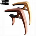 Wholesale Wood Grain Color Zinc Alloy Acoustic Guitar Capo