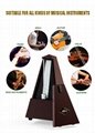 ABS Material Wood Color Mechanical Metronome for Guitar,Violin,Piano and Wind