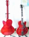 2020 Jingying Music High Quality Flamed Maple Jazz Electric Guitars