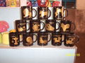 11oz color glazed constellation mugs