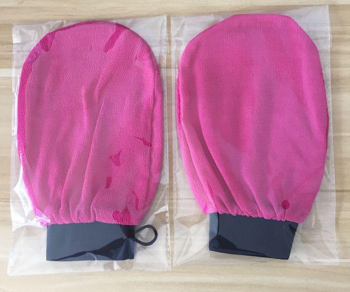 Viscose magic peeling glove tan removal mitt exfoliating bath glove