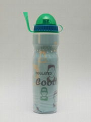 double wall plastic water bottle for