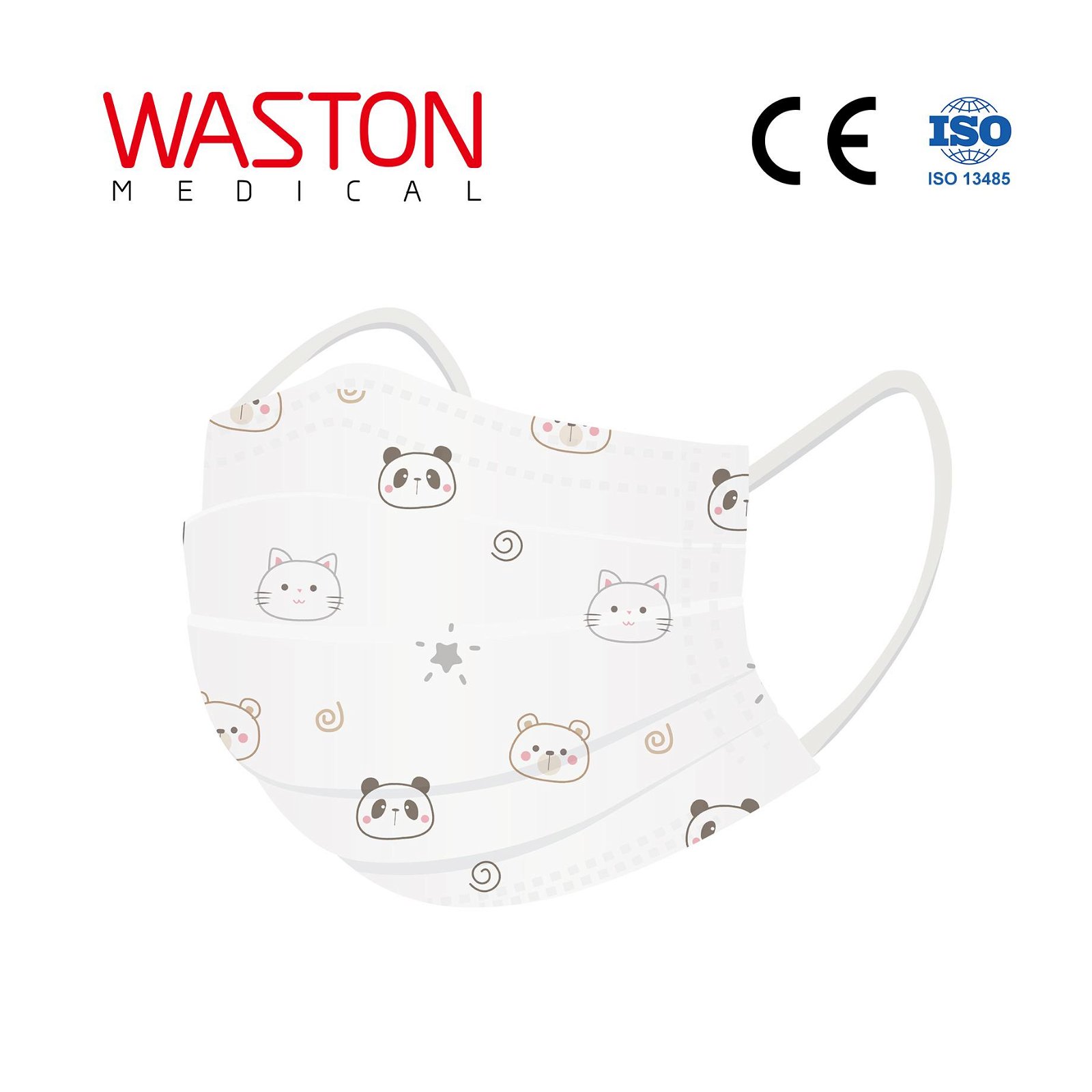 Disposable Children Face Mask-pattern--Child, Epidemic prevention,Type II,BFE≥95 5