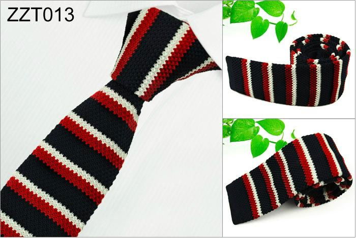 11 Patterns Knited Neckties In Stock 3