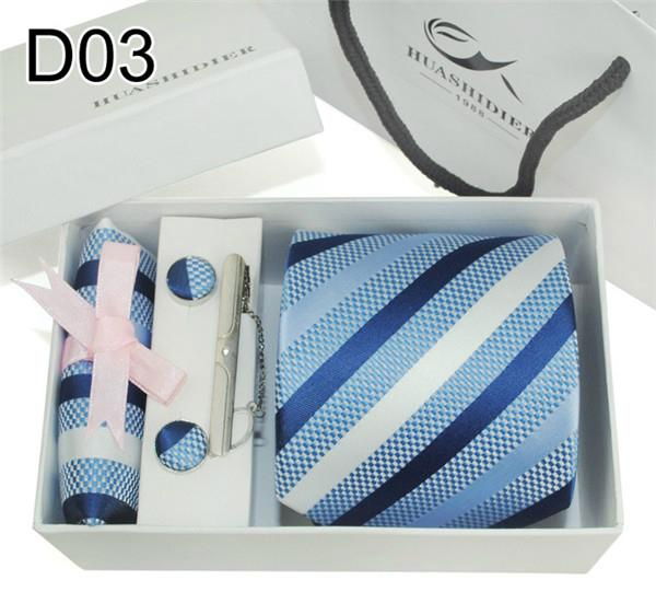 20 Patterns 1200 Needle Jacquard Polyester Neckties Sets  3