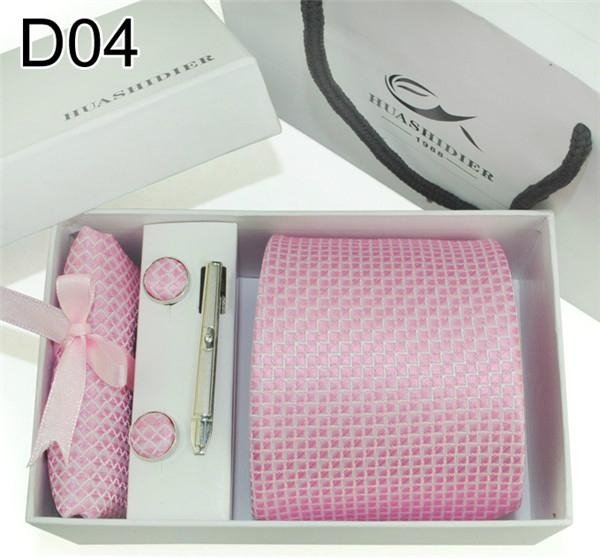 20 Patterns 1200 Needle Jacquard Polyester Neckties Sets  4
