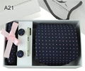 20 Patterns 1200 Needle Jacquard Polyester Neckties Sets  17