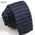 Star or Dots Patterns Knitted Neckties 3