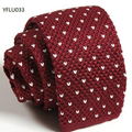 Star or Dots Patterns Knitted Neckties 4