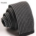 Star or Dots Patterns Knitted Neckties 6