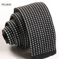 Star or Dots Patterns Knitted Neckties 1