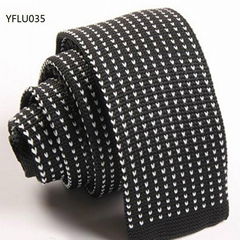 Star or Dots Patterns Knitted Neckties