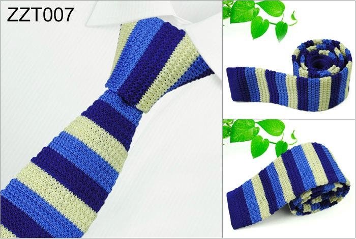 NEW Strip Patterns Knitted Neckties 5
