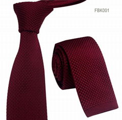 Solid Colors Knitted Neckties