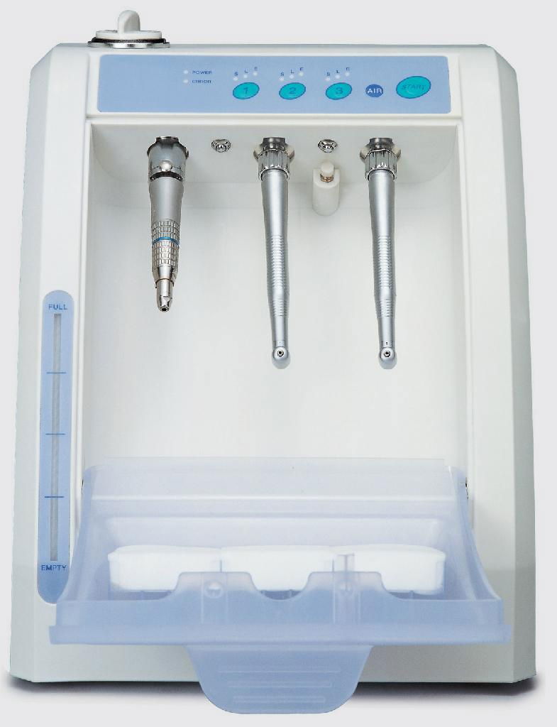 handpiece clean and lubricant system