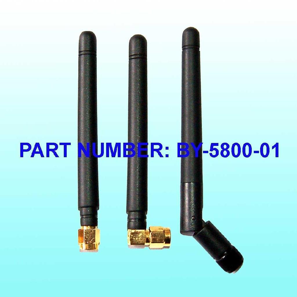 5.8GHz Rubber Antenna with SMA Connector with 3dBi
