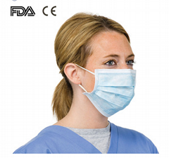 China Factory non woven 3 ply facemask