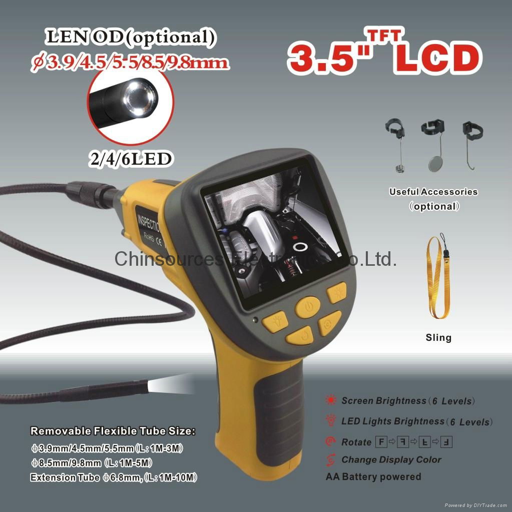 99H--9830L1  3.5" TF LCD monitor industrial endoscope with big screen