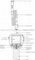 99G-9830L1 2.4“ colorful LCD monitor with 1m length and 9.8mm camera head aid. 5