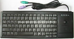 德國CHERRY確勵標準筆記型剪刀腳工業鍵盤帶軌跡球K88D