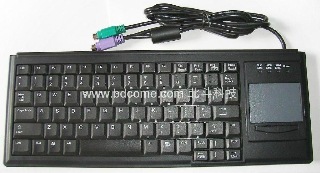 笔记型工业键盘带触摸板K88B，德国CHERRY确励标准