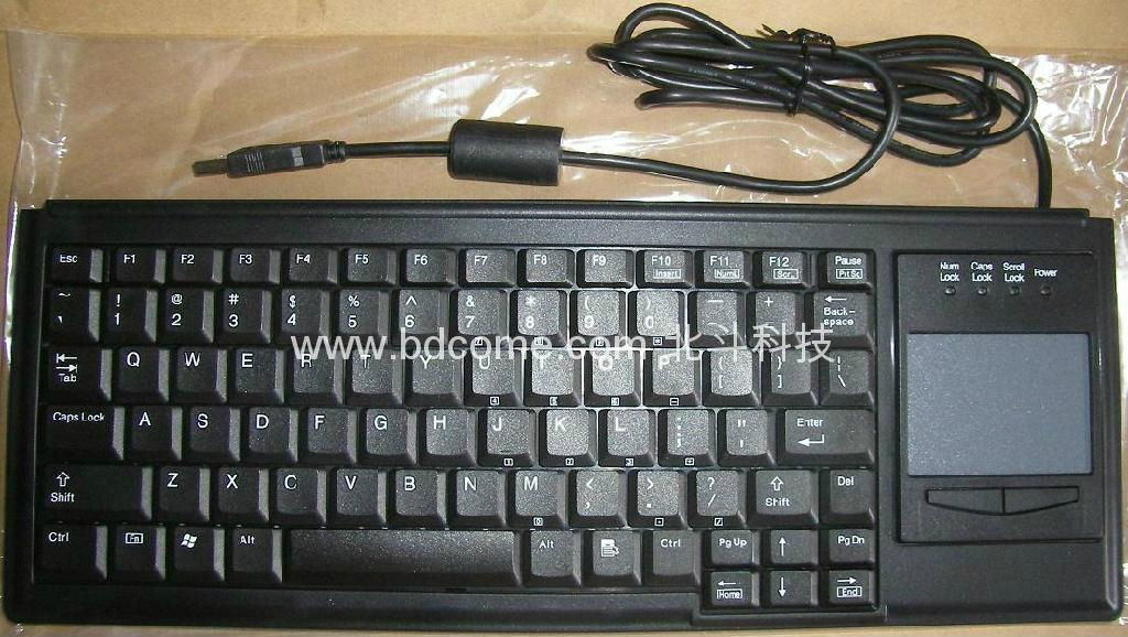 Laptop-type Industrial Keyboard K88B with Touchpad, Germany CHERRY Standard 2