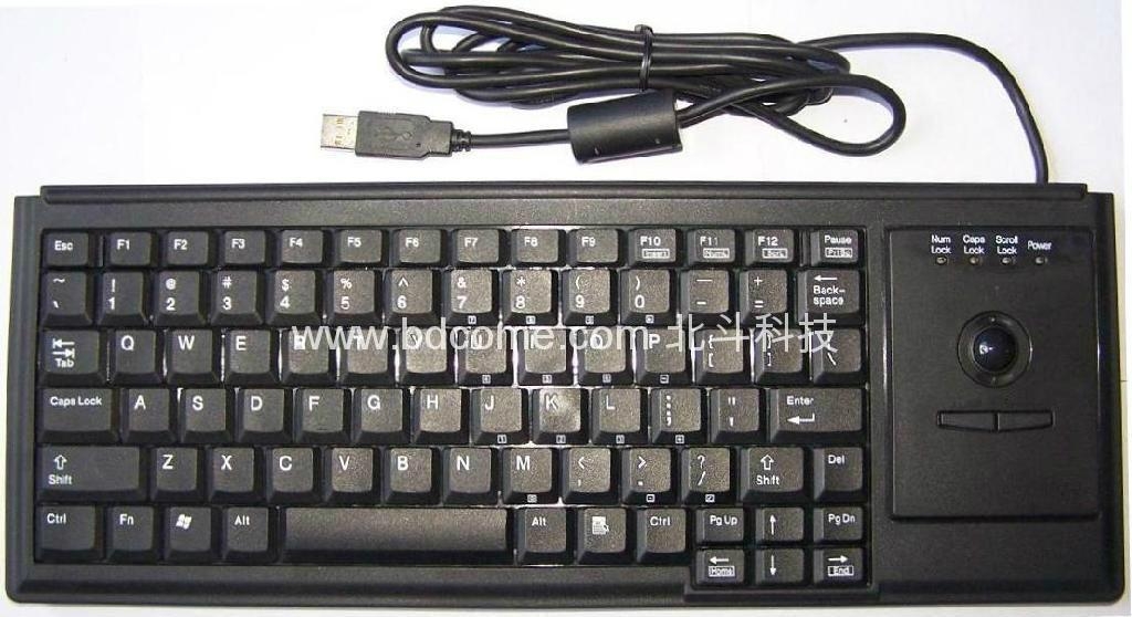 德國CHERRY確勵標準筆記型剪刀腳工業鍵盤帶軌跡球K88D 2