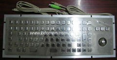 不鏽鋼金屬工業鍵盤帶軌跡球KB6H1