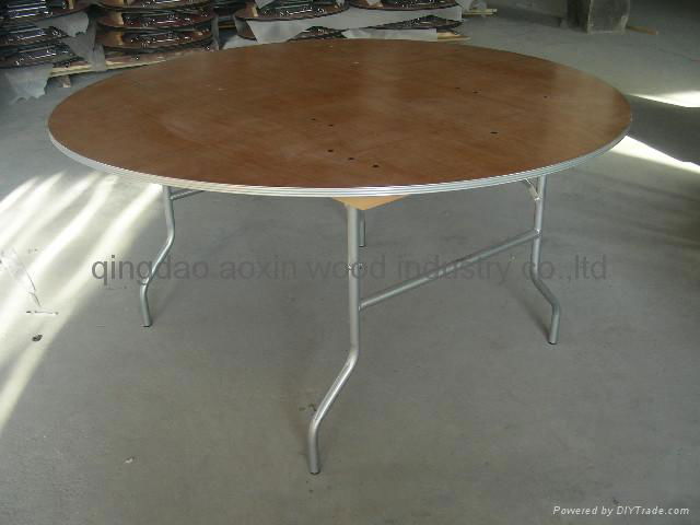 banquet table with aluminium edge 3