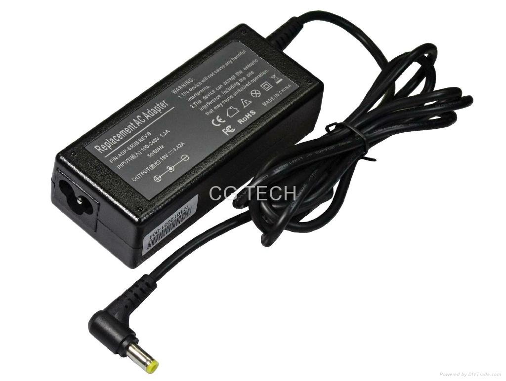 AC Power Adapter Charger 65w 19v 3.42a for Acer Toshiba Asus Lenovo laptop