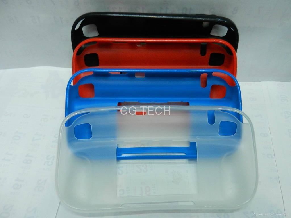 Silicone case TPU case crystal pro.tective case for Wii U GamePad Accessories 2