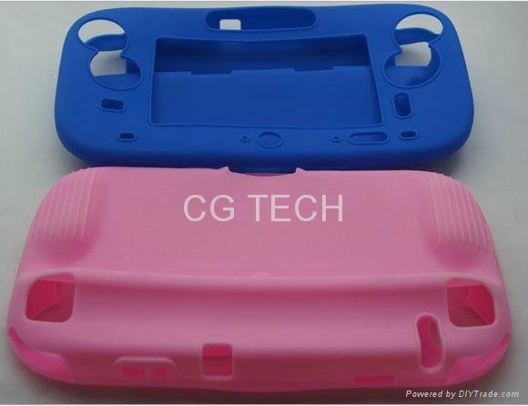 Silicone case TPU case crystal pro.tective case for Wii U GamePad Accessories
