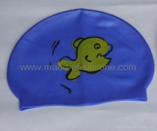Silicone Swimming Caps with customized logo 2