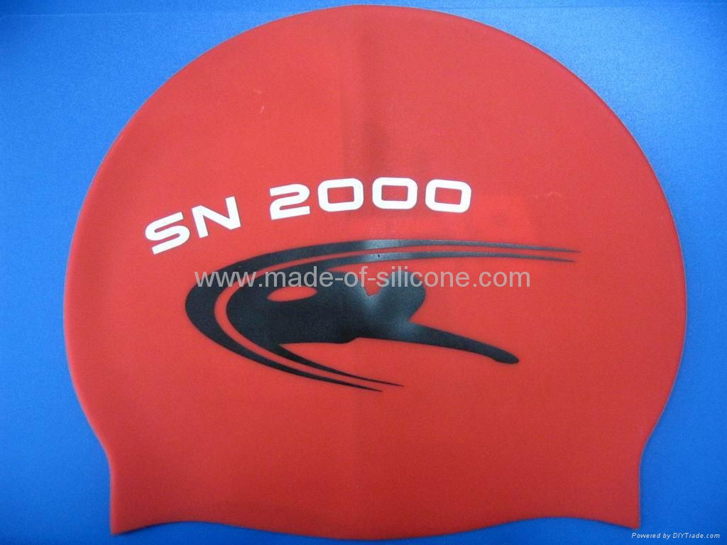 Silicone Swimming Caps with customized logo 3