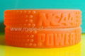 12 mm Embossed Silicone Wristbands 