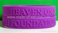 12 mm Embossed Silicone Wristbands 