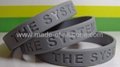 12mm Solid Color Debossed Silicone Wristbands  3