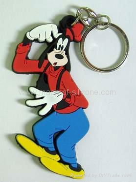 2D PVC Rubber Keychain 3