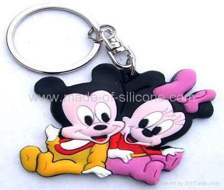 3D PVC Rubber Keychain